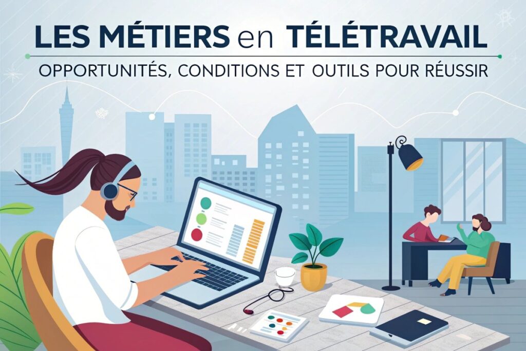 Les métiers en télétravail : opportunités, conditions et outils pour réussir