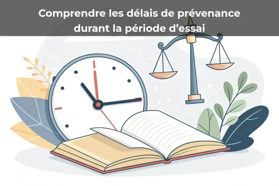 Comprendre les délais de prévenance durant la période d’essai