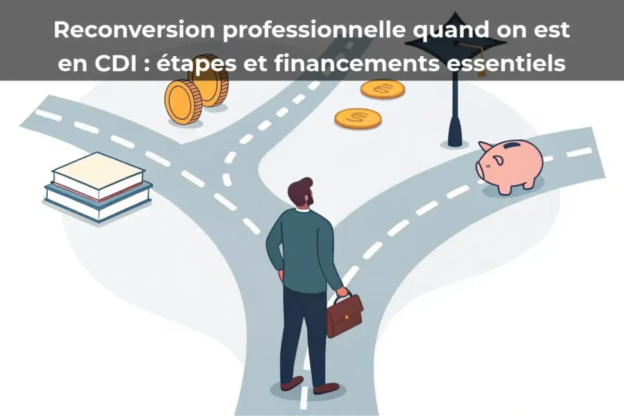 Reconversion professionnelle quand on est en CDI&nbsp;: étapes et financements essentiels